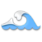 Water Wave emoji on LG